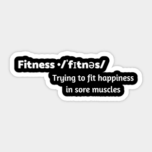 fitness meaning Sticker